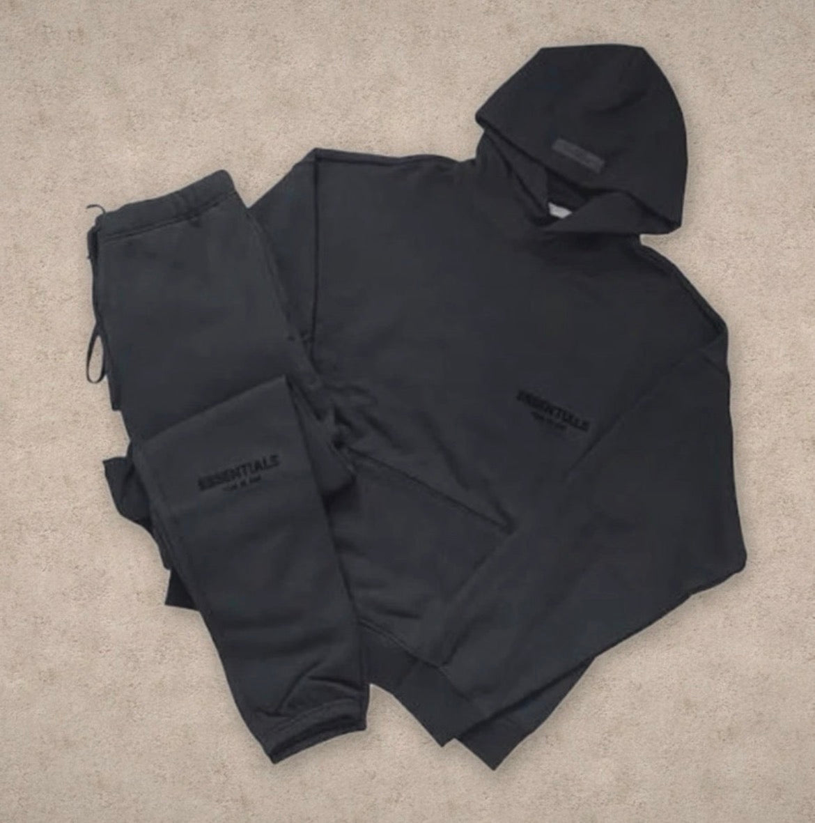 Black essentiallls tracksuit