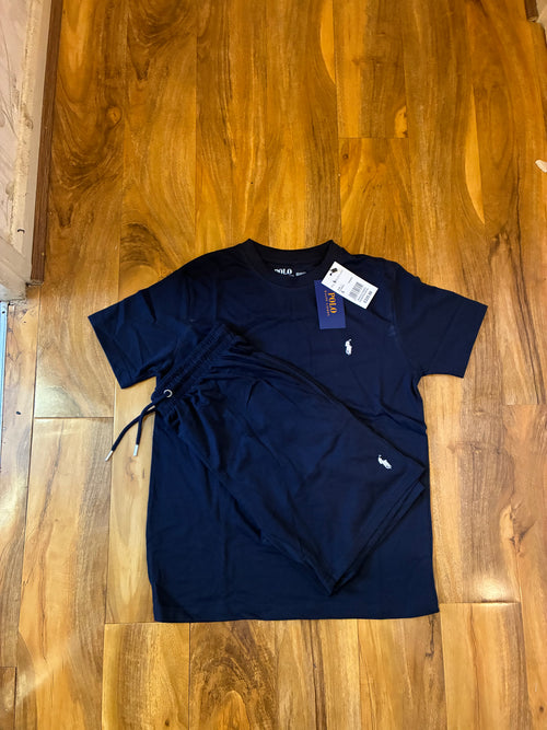 Navy RaIph Short Set