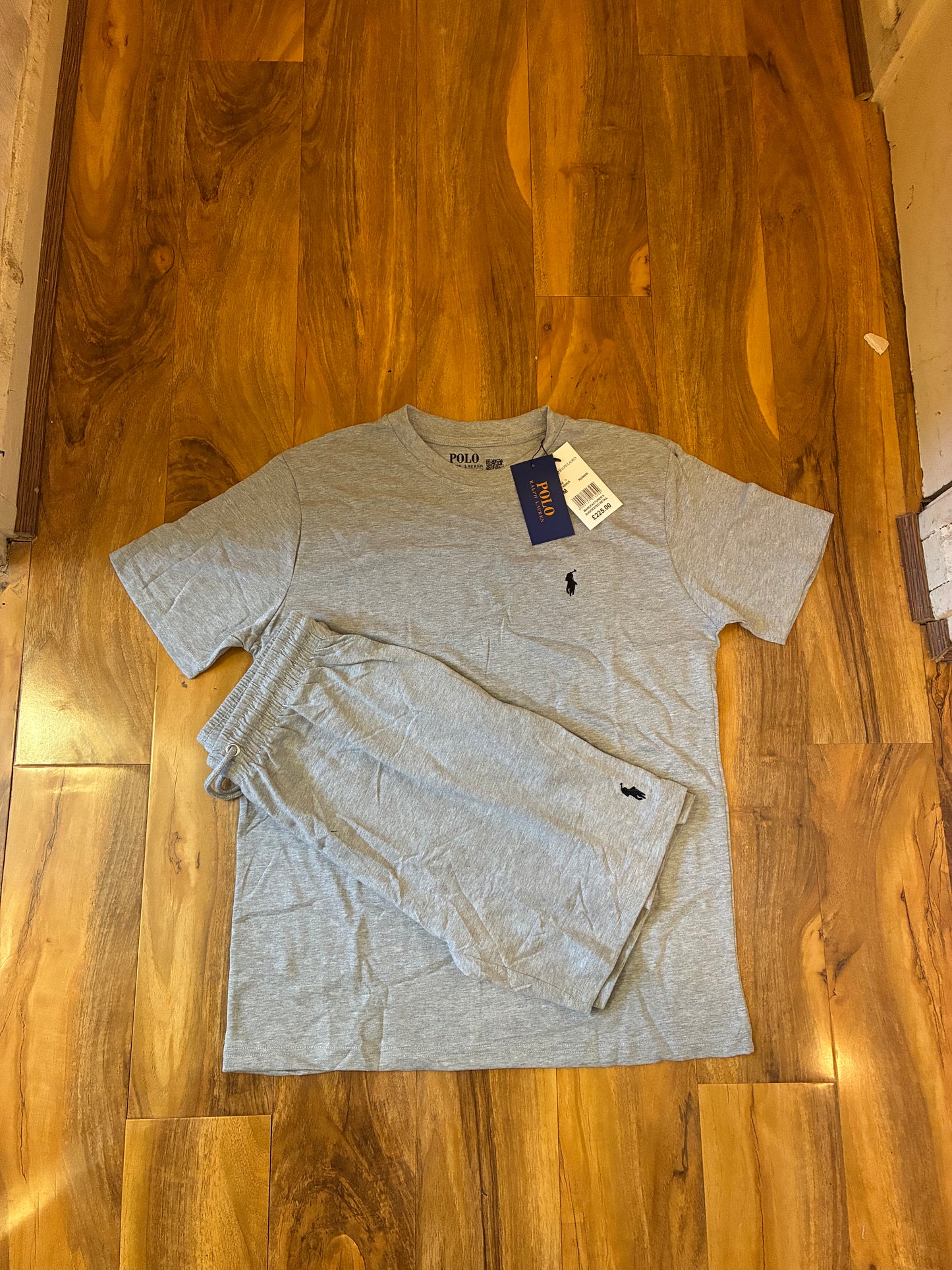 Grey RaIph Short Set