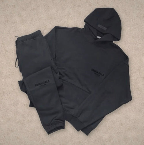 Black essentiallls tracksuit