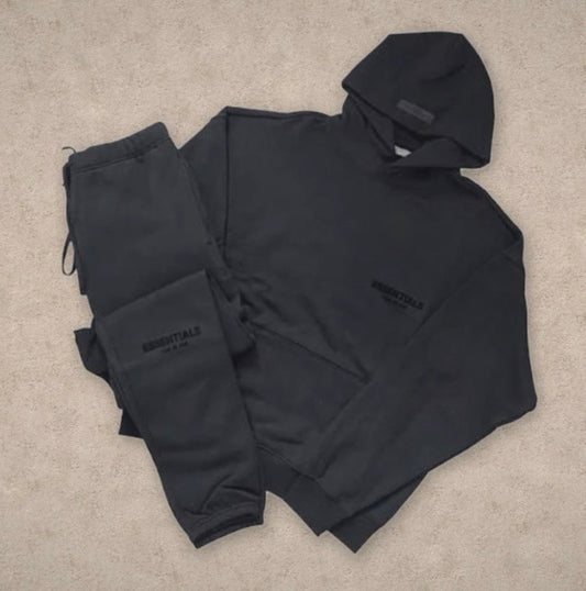 Black essentiallls tracksuit